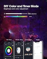 SUPPOU LED Galaxy Projector WiFi Night Light 3D Stars with RGB 16.7M view 5
