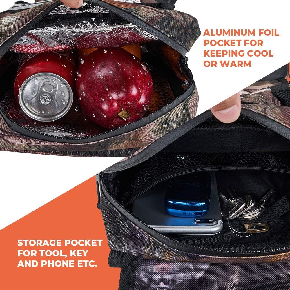 kemimoto ATV Tank Bag Waterproof W/Cooler Motorcycle Saddle Bag Compatible with Sportsman Scrambler Foreman Rancher Snowmobile Bicycle: Automotive