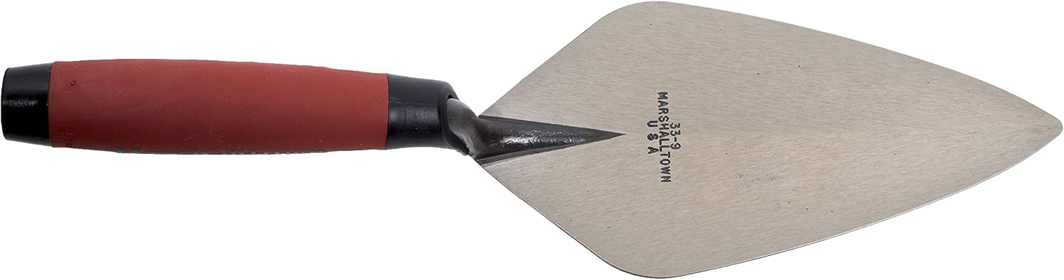 Marshalltown London Brick Trowels, DuraSoft(R) Handle, London Pattern, 229mm Length, 108mm Width, Made in The USA, 33 9FG - Image 4