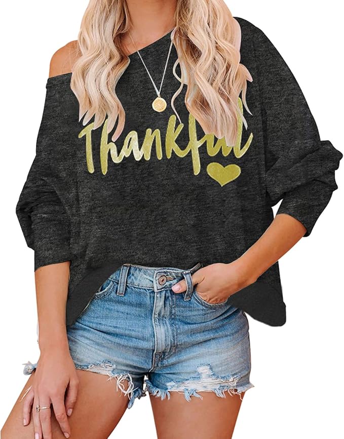 Soesdemo Thanksgiving Women's Tops TShirts Pumpkin Tunics PlusSize