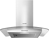 COMFEE' 60cm Chimney Cooker Hood GLAV17SS-60 Stainless Steel with LED Light view 1