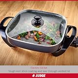 Judge Electric Skillet Non-Stick Multicooker 30cm with Glass Lid view 2
