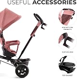 Kinderkraft AVEO Tricycle 9 Months to 5 Years Pink Adjustable Handle Foldable view 6