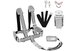 WSZCML Toddler Leash for Walking, Toddler Safety Harnesses Leashes, Safety Harness with Lock for Kids, Anti Lost Wrist Link for Toddlers ，Upgrade with Reflective Tape Liner（6.5ft）for Kids