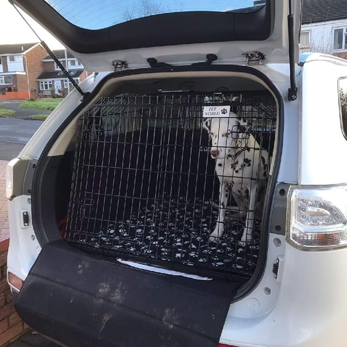 Pet World Mitsubishi Outlander 4X4 2012 Onward Dog Puppy Pet sloped Car travel training carrier