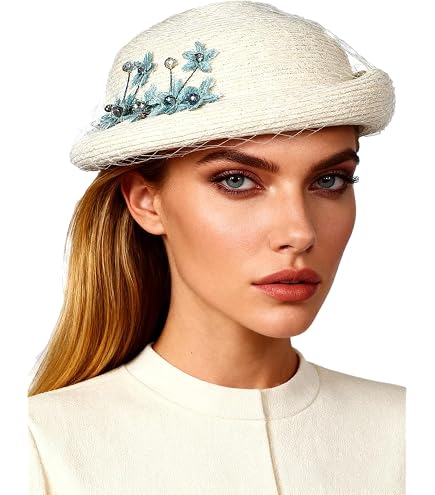 ORIDOOR Women Vintage Wool Felt Flowers Bucket Cloche Bowler  display picture 1