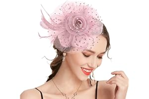 Takmor Fascinators for Women, Kentucky Derby Hats for Women Tea Party Tea Party Hat for Women for Church Wedding Cocktail