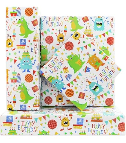 Amazon.com: Monsters Inc Gift Wrap Great for Parties/presents : Health &  Household