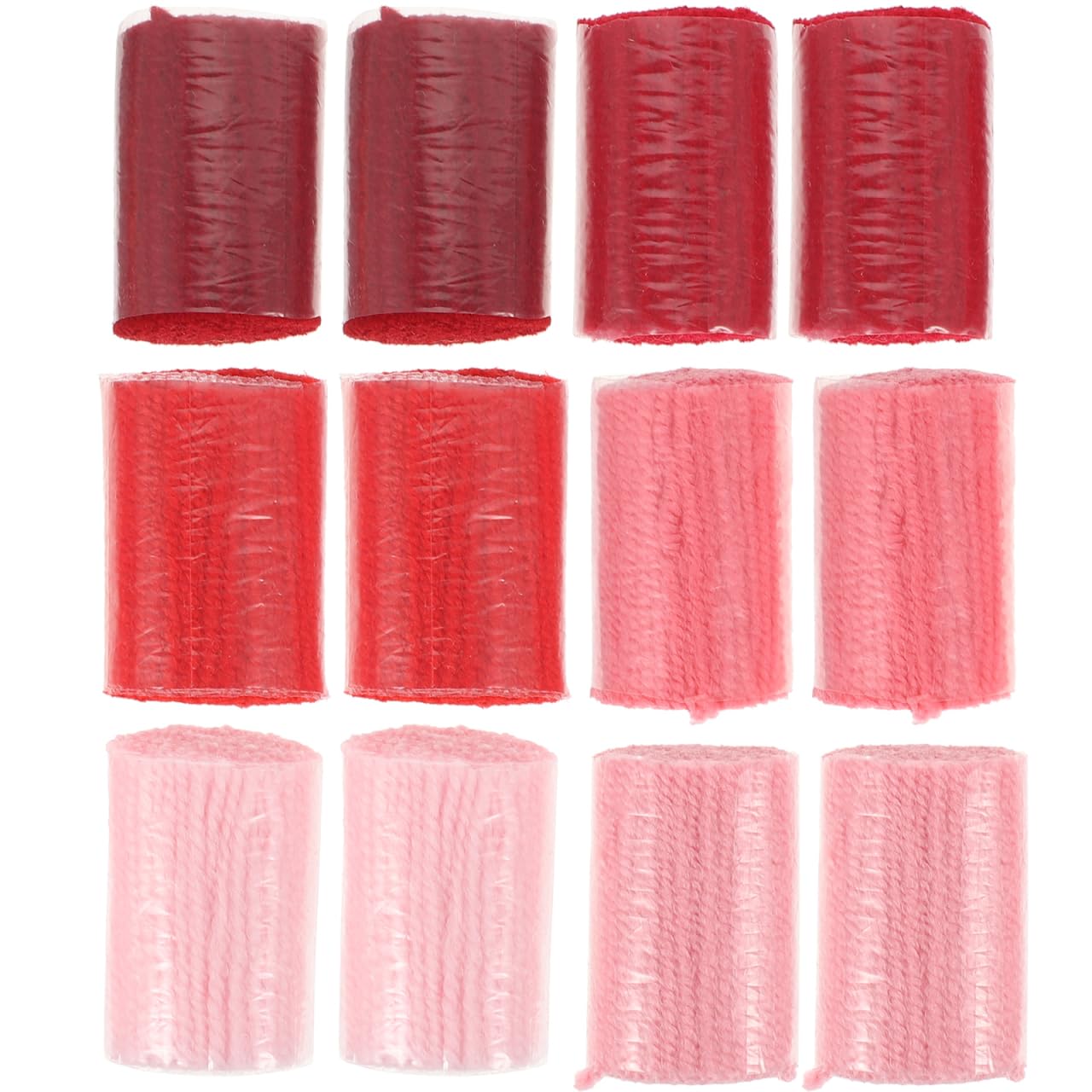 EXCEART 12Pcs Latch Hook Rug Yarn Bundles for DIY Rug Making Crochet Hook Wool for Tufting Pillows Blankets Sewing Knitting Yarn