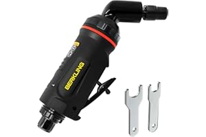 Berkling Tools 1/4" Air Die Grinder Professional Grade Heavy Duty with Variable Speed Control (Angle, 115 Degree)