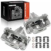 A-Premium Disc Brake Caliper Assembly with Bracket Compatible with Kia, Hyundai and Dodge Models - Rio, Rio5, 2006-2007, Fort