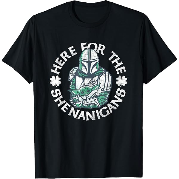 Maglietta Star Wars The Mandalorian 'Force Of Luck': 100% Cotone Biologico Unisex - Stampe Originali