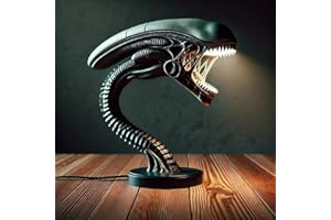 JRPLXIML Xenomorph Alien Desk Lamp, Decorative LED Light Fixture, Collectible Movie-Inspired Design, Black (A-Snake) H6.69icnh*L7.48inch*W3.15