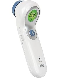 Braun Digital No Touch + Forehead Thermometer, NTF3000, Forehead Thermometer for Babies, Kids, Toddlers and Adults, Accurate Reading Up To 2 Inches Away, Great for Sleeping Infants and Children
