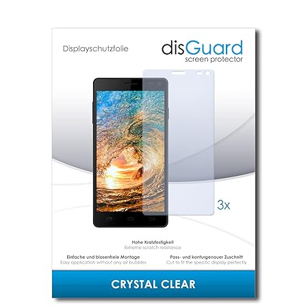 disGuard® Displayschutzfolie [Crystal Clear] kompatibel mit Siswoo R8 Monster [3 Stück] Kristallklar, Transparent, Unsichtbar