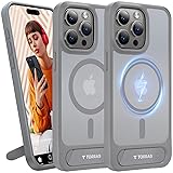 TORRAS Upgraded Magnetic & Stand for iPhone 15 Pro