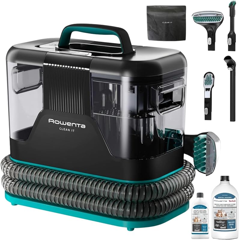 Clean It, Aspiradora tapicerías 750 W, 7 Acc, Hasta 13,5 kPa