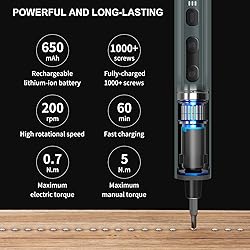 STREBITO Electric Screwdriver 155 in 1 Mini