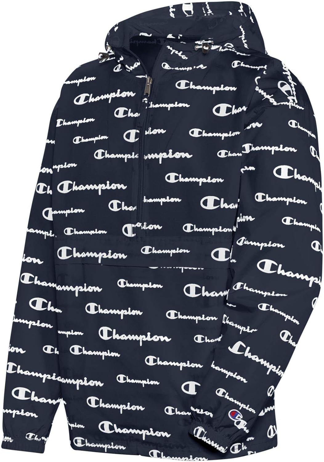 champion men's colorblocked packable jacket