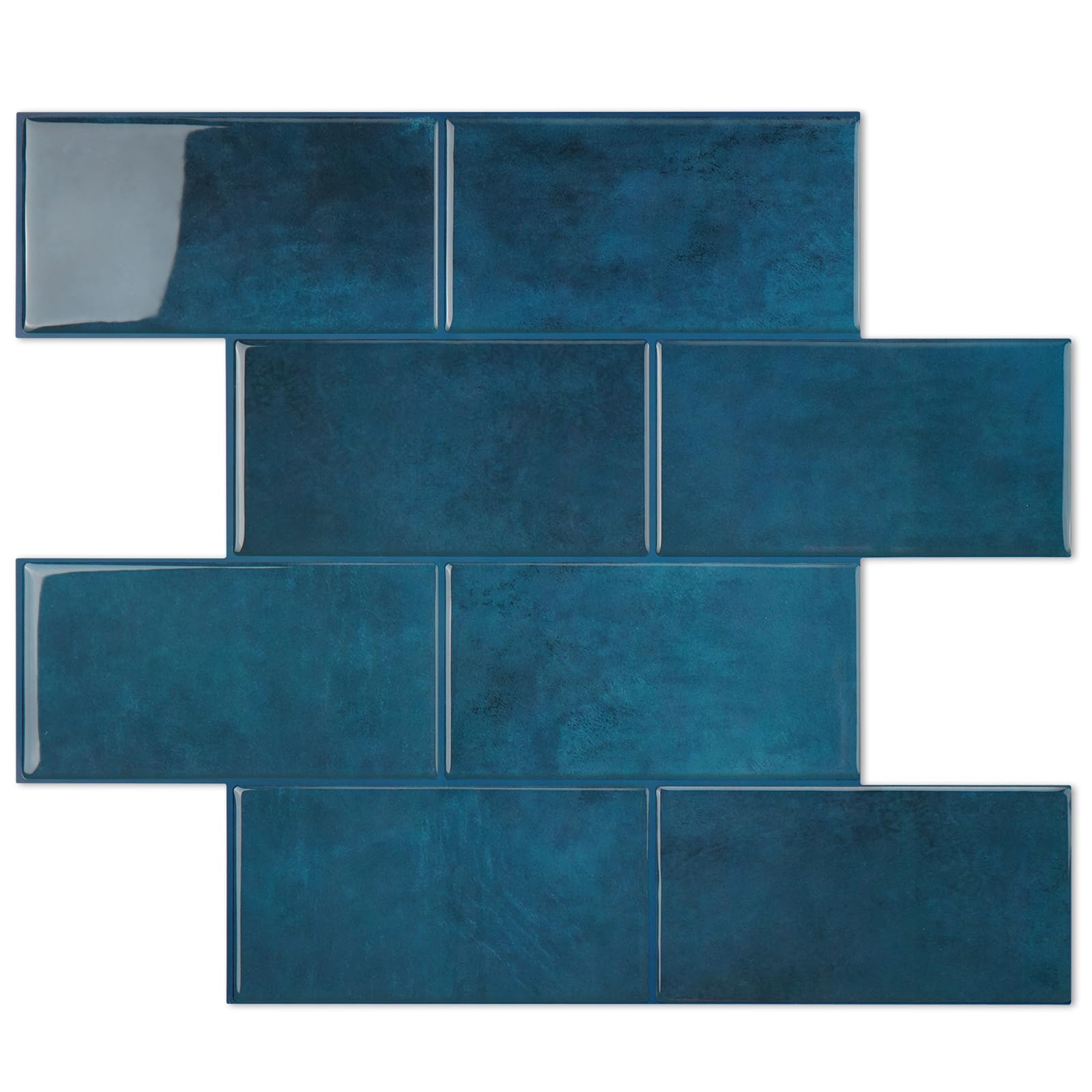 STICKGOO 10-Sheet Subway Tile Peel and Stick Backsplash, Self Adhesive Vinyl Wall Tiles, Stick on Backsplash for Kitchen and Bathroom(Thicker Design)