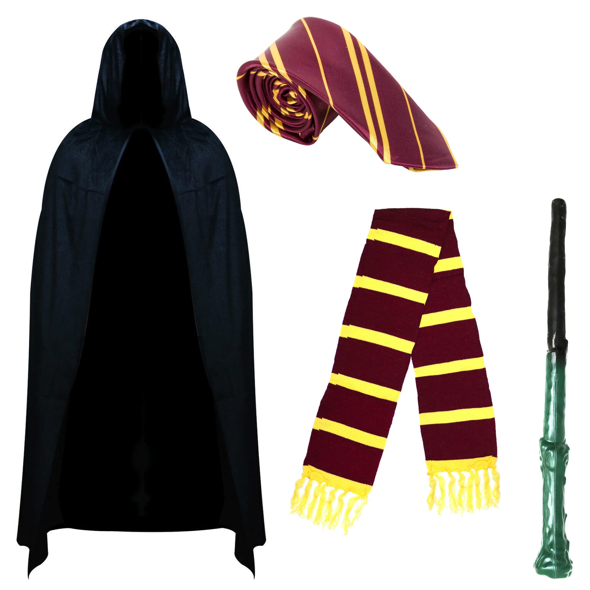 Robelli Halloween/Book Day Fancy Dress Costume Outfits - Magic Wizard School Boy Girl Sets (Adult Set 1)