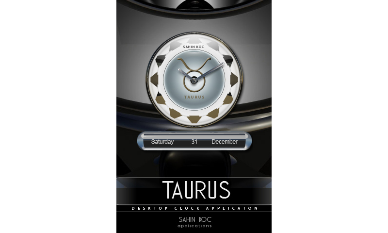 Taurus Beautiful Clock Widget Zodiac Theme for Android