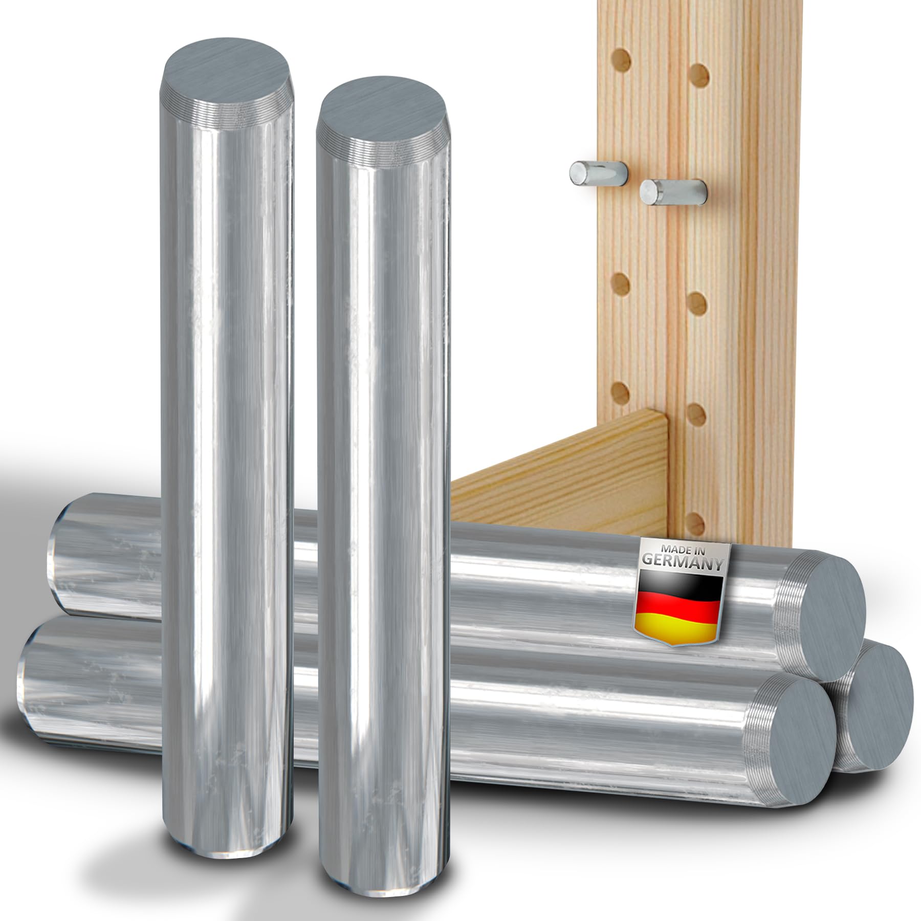 NIMA PARTS Shelf Brackets - Made in Germany - Shelf Supports Compatible with Ikea Ivar Shelf, Pack of 40