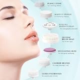 COSLUS Facial Spin Brush 7 in 1 Electric Exfoliator Waterproof Cleansing Device view 3