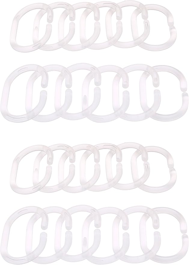 Amazon Com Ikea Ringsjon Clear Shower Curtain Rings 24 Pcs Home