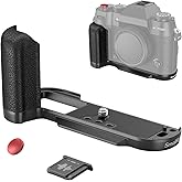 SMALLRIG X-T50 Handgrip, Silicone L-Shape Handle for FUJIFILM X-T50 Camera, Built-in Quick Release Plate for Arca, with Shutter Button and Hot Shoe Cover, Black - 4783