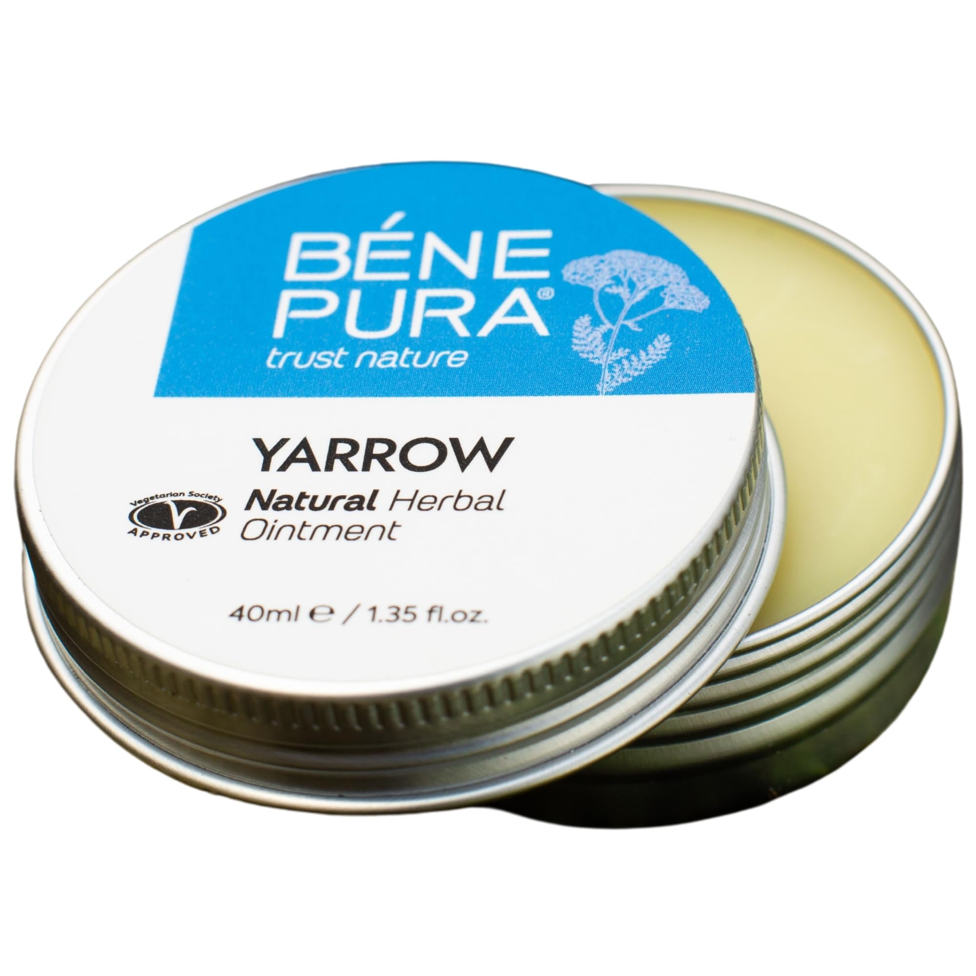 BenePura Hemorrhoids Ointment, Natural White Yarrow Ointment for Burning, Itching and Discomfort, 40 ml (Pack of 1)