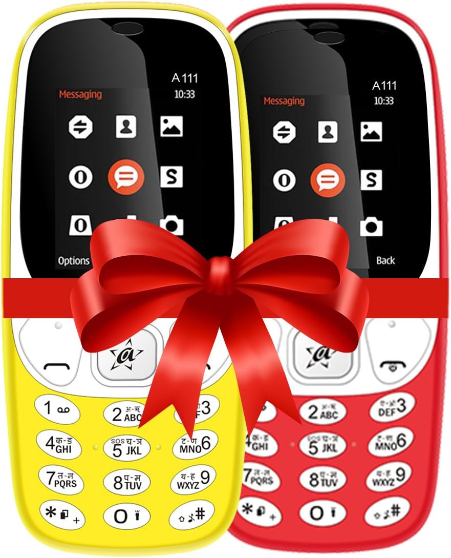 Adcom A111 Voice Changer Dual Sim Mobile Phone (1.8 inch Display, 1050 mAh Battery Pack of 2)