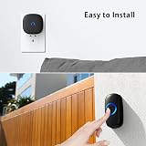 SECRUI Wireless Doorbell 1000ft IP55 Waterproof 58 Melodies Receiver view 5