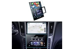 LANTU Tempered Glass Screen Protector for 2018-2024 Infiniti Q50 Q60 QX50 QX55 Accessories Navigation Anti-Glare, Bubble-Free Installation, HD Clarity, Touchscreen Cover