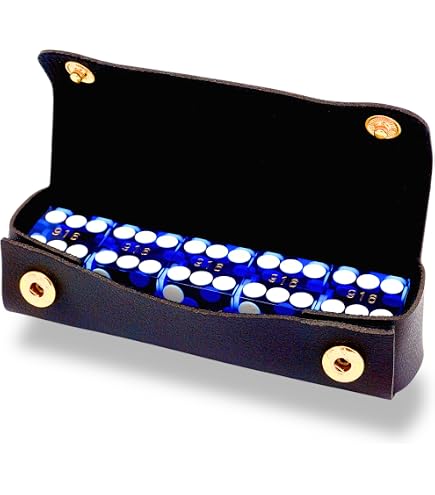 Trademark Poker Set de Dados Grado A para Casino, 19 mm Azul Trademark Poker Set de Dados Grado A para Casino, 19 mm Azul