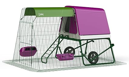 Amazoncom Omlet Eglu Go Up Chicken Coop With 2m Secure Steel Mesh