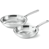 Calphalon Classic Stainless Steel Cookware, Fry Pan, 2-piece