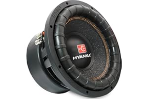 H YANKA BSP-12-2 12 Inch Subwoofer – 3000W Max Power, 3" Dual Voice Coil, 2 Ohm, Car Audio Subwoofer, Black Aluminum Basket, Paper Cone, Deep Bass for Cars