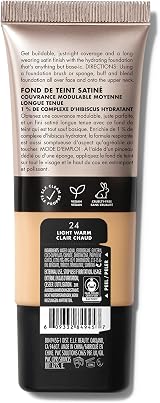 e.l.f. Soft Glam Foundation Medium Coverage 24 Light Warm Satin Finish view 2