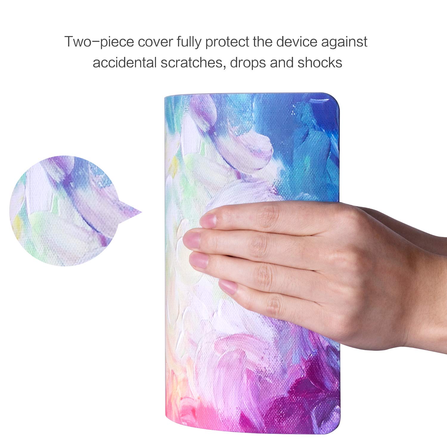 MacBook Air 13 inch Case 2018 Release A1932, TeenGrow Rubber Coated Plastic Hard Case Shell & Keyboard Cover & Screen Protector Only Compatible New Version Mac Air 13\