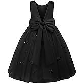 JerrisApparel Flower Girls Dress Wedding Satin Dresses Princess Birthday Party Prom Ball Gown