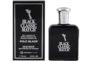 PB ParfumsBelcam Black Classic Match Eau de Toilette Spray, Our version of a Designer 2.5 Fl Oz