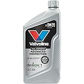 Valvoline Advanced Full Synthetic SAE 0W-20 Motor Oil 1 QT | Proven to maximize engine life, 40% stronger wear protection, 15% better deposit defense, up to 2.5X better heat protection