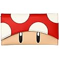 Super Mario Red Mushroom design Juniors Flap Women's Tri-fold Girls Wallet