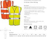 The World Of Wall Art Personalised Reflective Hi-Vis Safety Vest Small view 2