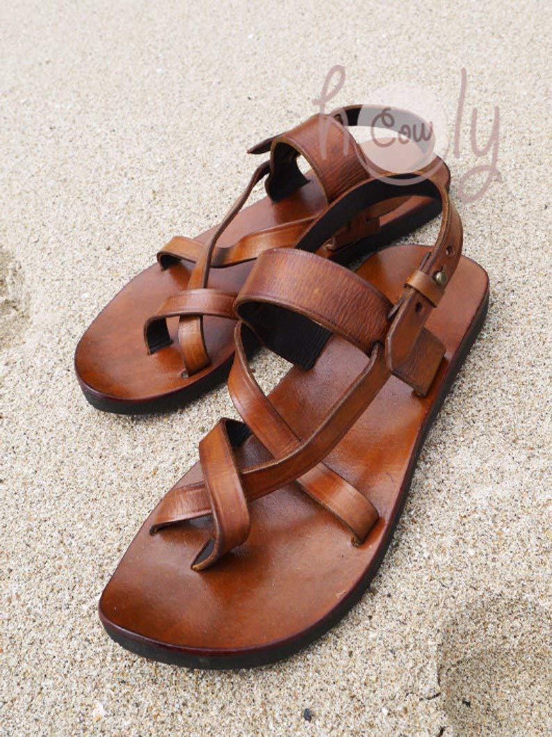 custom leather sandals