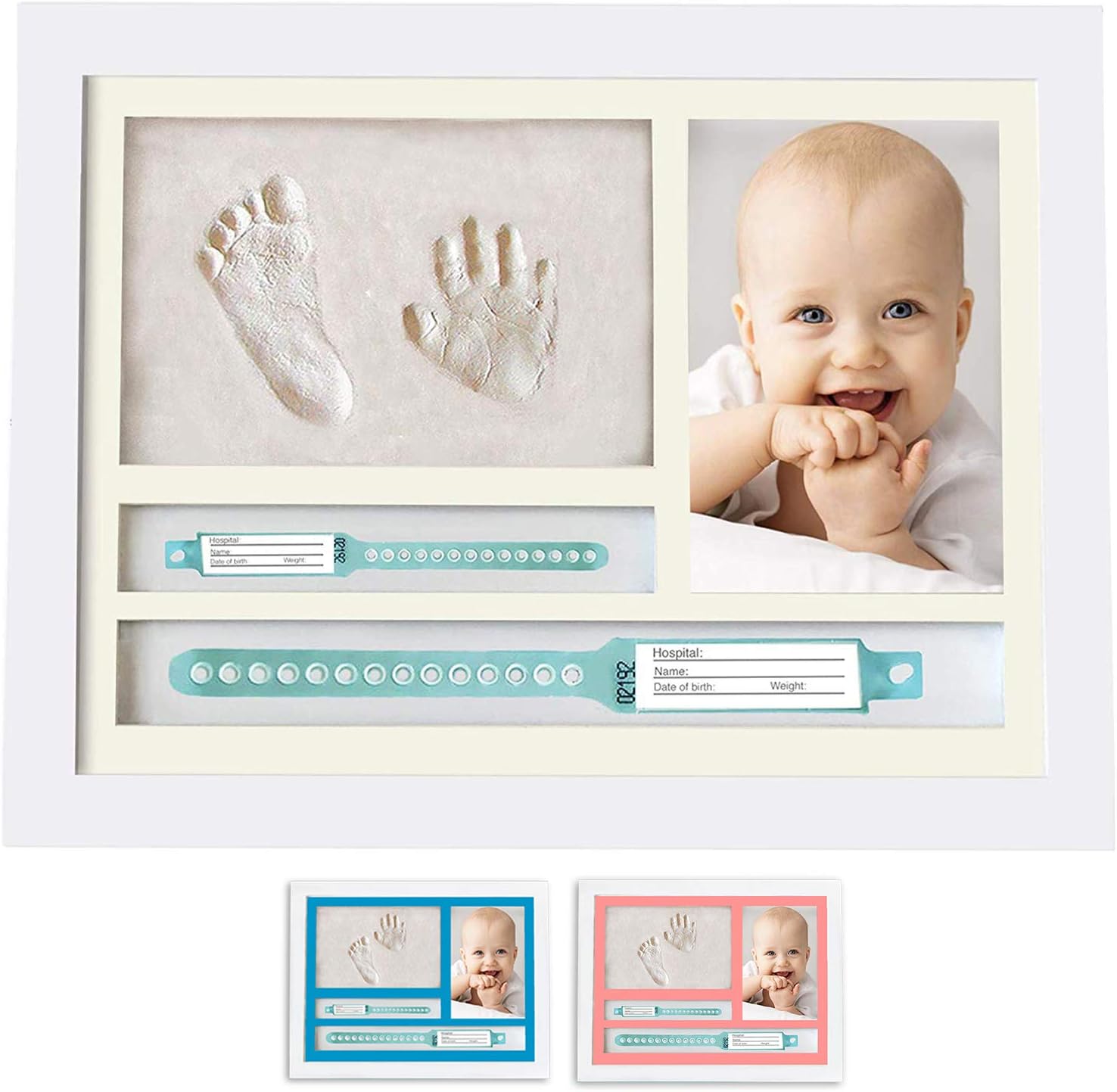 Kit Cadre Photo Empreinte De Mains Et Pieds Bebe Filles Mentin Cadre Empreinte Bebe Cadeau De Naissance Pour Garcons Kits De Moulage Et D Empreintes Bebe Et Puericulture Atahari Com