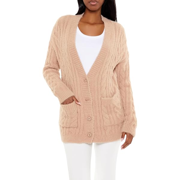 Cardigan Ouvert Gris Forever 21 - Taille M - Tricot - Occasion Très Bon état