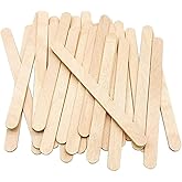 KTOJOY 100 Pcs Craft Sticks Ice Cream Natural Wood Popsicle Craft Sticks 4.5 inch Length Treat Ice Pop Sticks for DIY Crafts