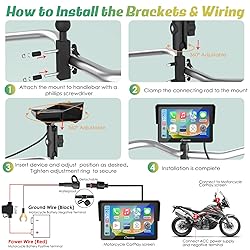 Carpuride W502 Motorcycle GPS Wireless Portable